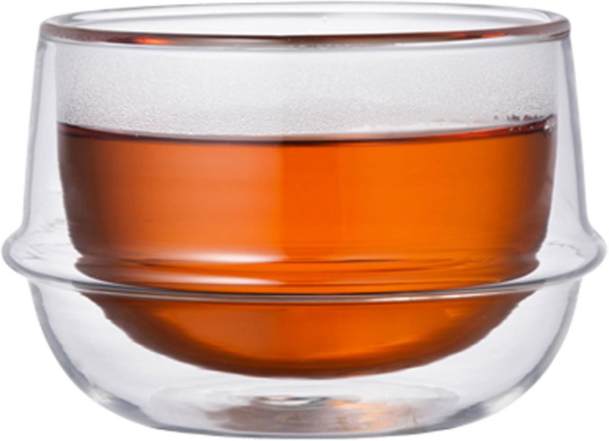 Dubbelwandige Theekop 200 ml - Isolerend Glas voor Warme Dranken