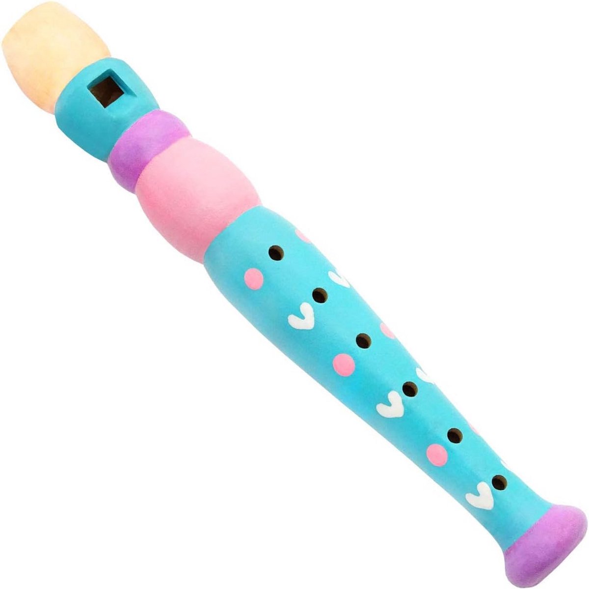 Houten Kinderfluit Blauw Muziekinstrument voor Kinderen
