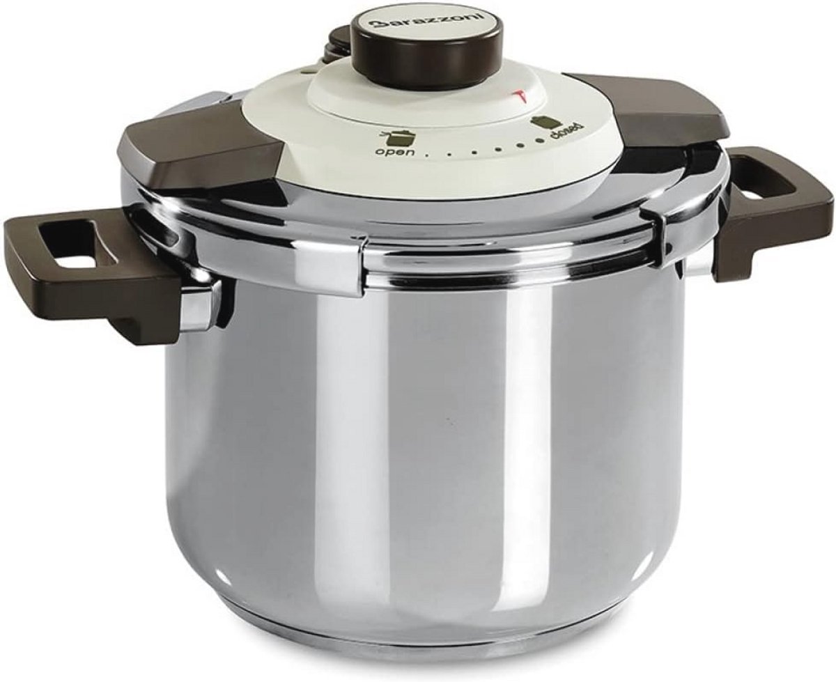 Duurzame snelkookpan 4,5 liter - Roestvrij staal en ergonomisch design - Made in Italy