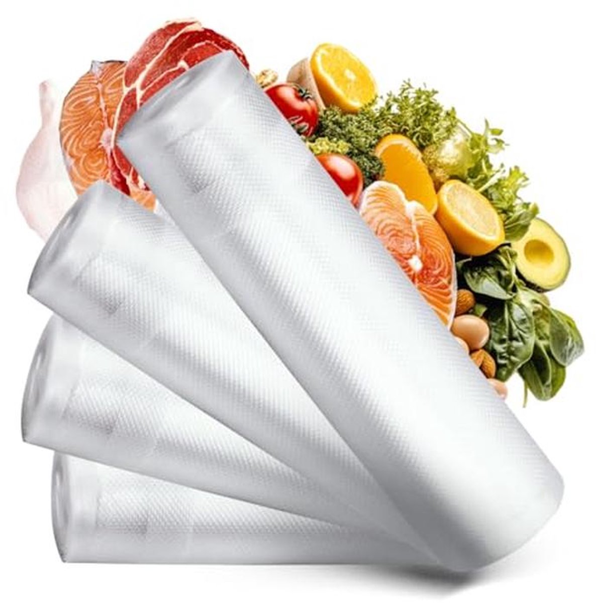 Vacuümzakken 4 Rollen (22 x 300 cm) - Ondersteuning voor Vacuümverpakkingen en Sous-vide