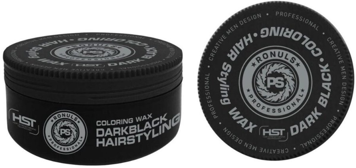 Ronuls Professional Color Zwarte black haar styling Series Zwarte Cream Wax met Shea Butter – 100 ml