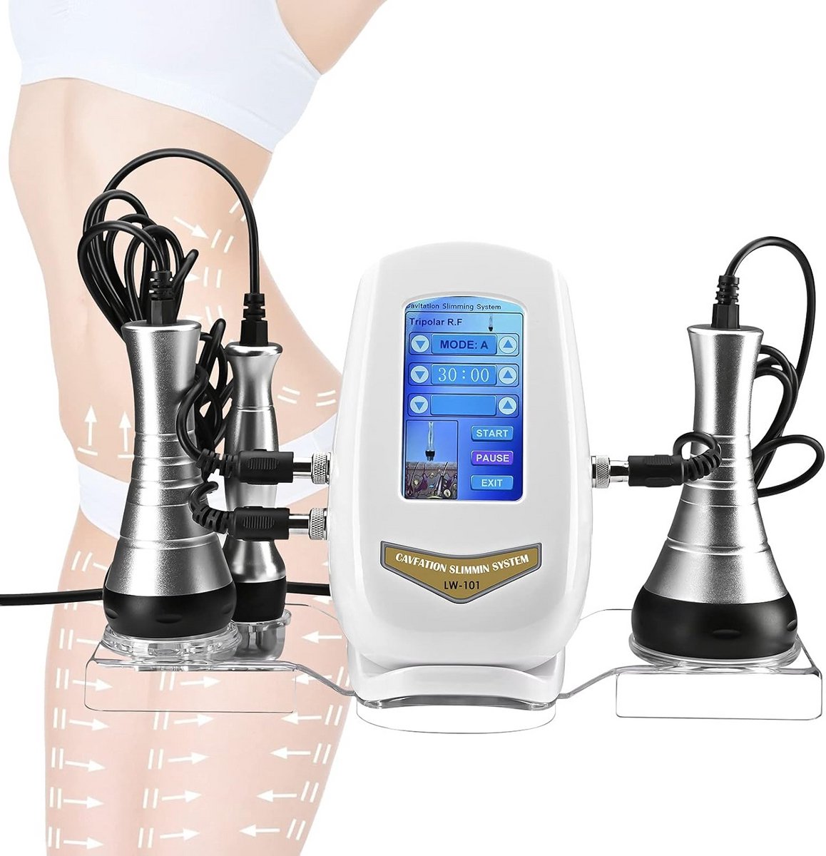 Afslankmachine 3-in-1 Radiofrequentie Apparaat voor Gewichtsverlies en Lichaamsmassage