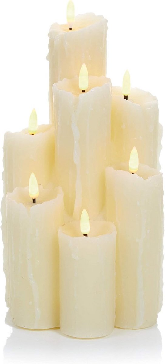 Gesmolten LED Wax Kaarsen Set van 7