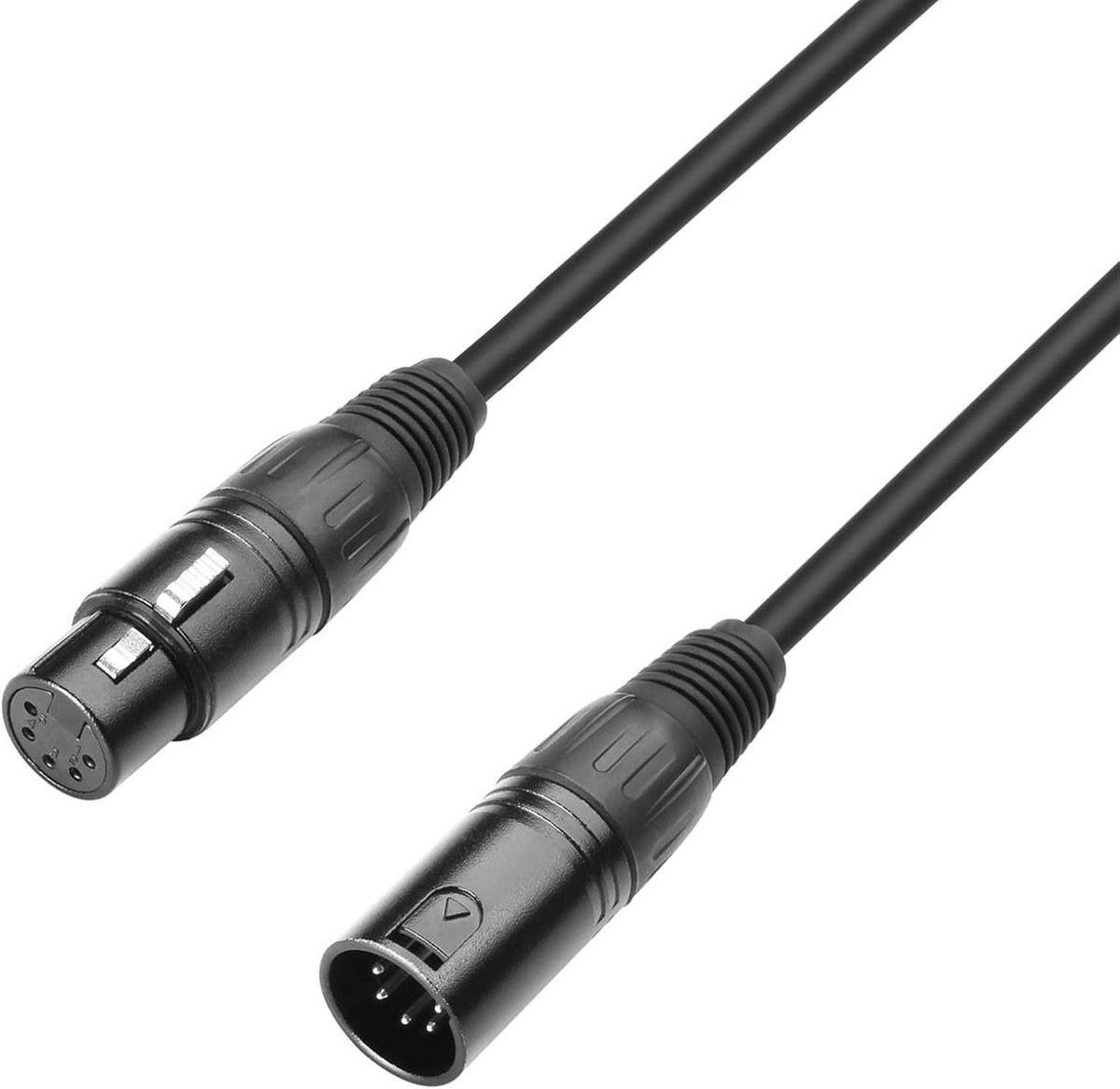 DMX-kabel XLR 5 pool naar XLR 5 pool 1,5 m