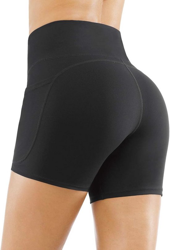 Hoge Taille Yoga Shorts voor Dames met Buikcontrole en Diepe Zakken - Perfect voor Fitness en Running — afbeelding 5