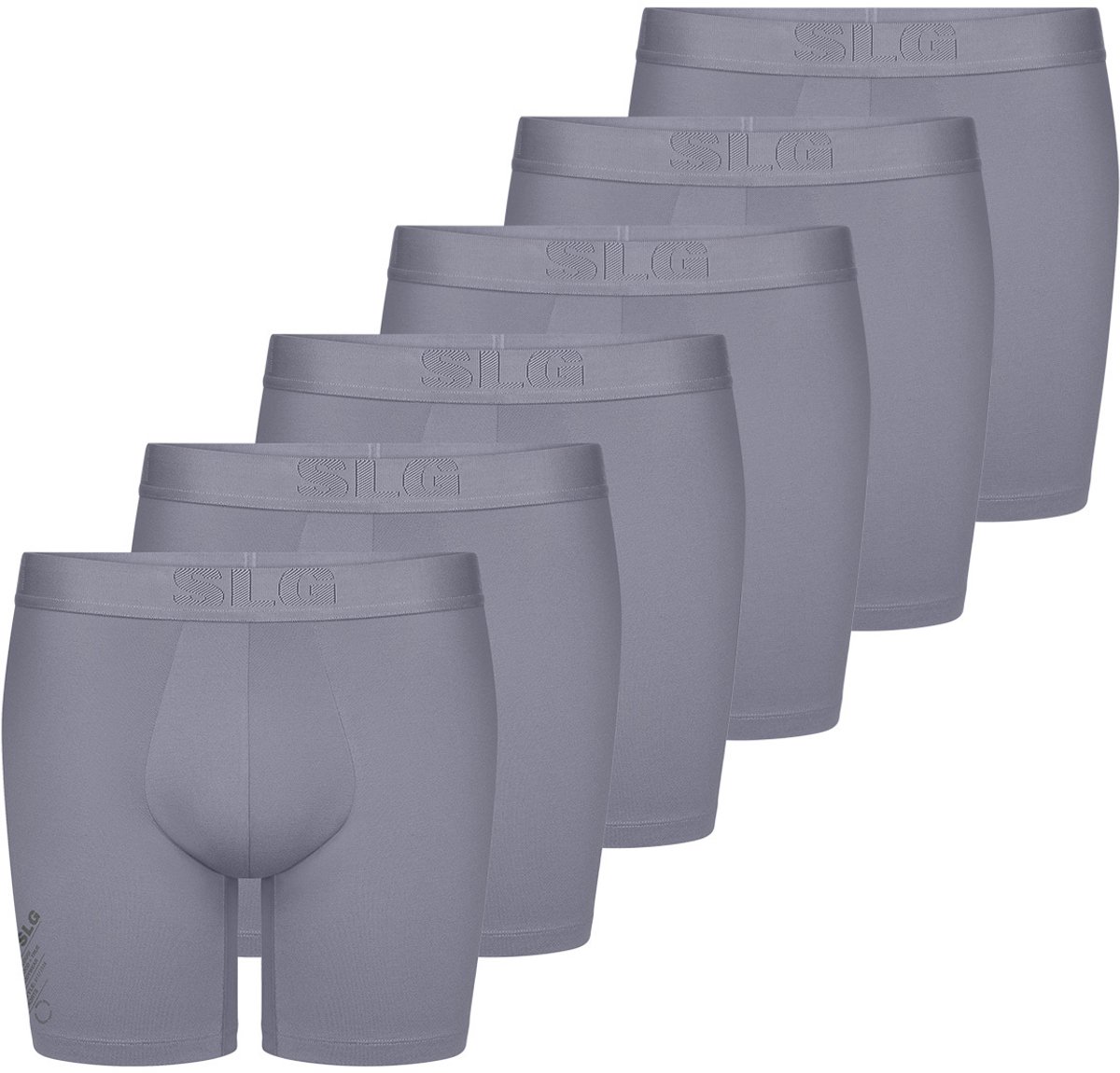 sloggi Heren lang short / pant 6 pack SLG Base Soft