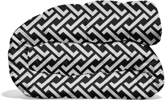 Premium Dekbed bedrukt - Zonder hoes ( 2 in 1 ) - Tweezijdig - 240 x 220 cm - Black / Live