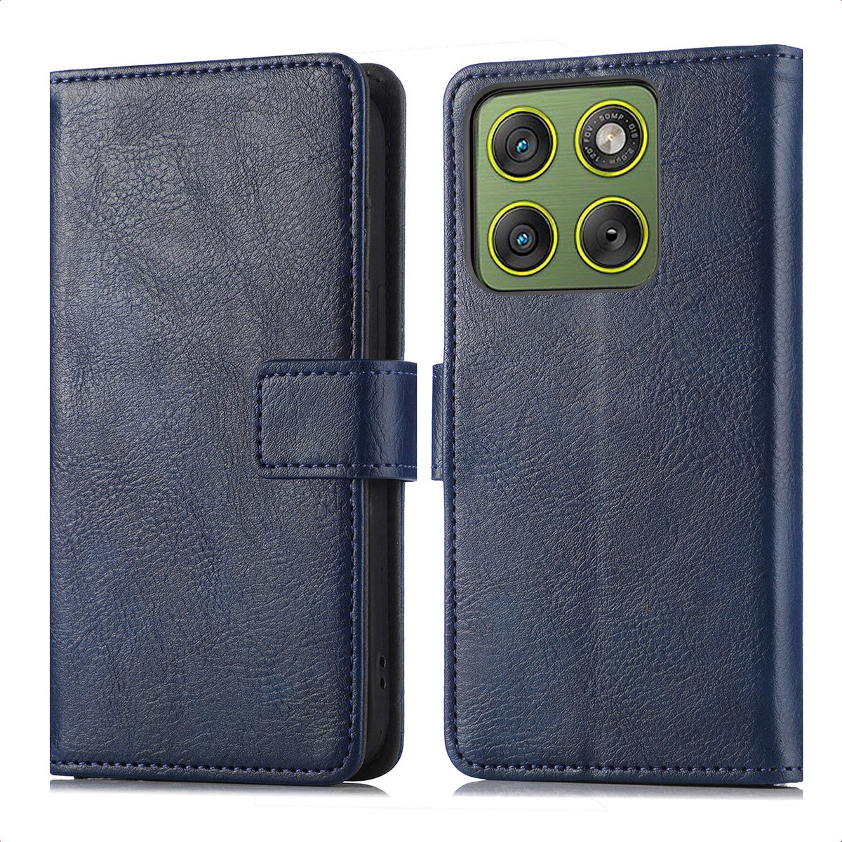 imoshion Hoesje - Geschikt voor Motorola Edge 70 - Luxe Bookcase - Donkerblauw