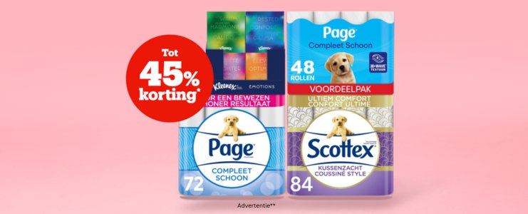 Tot 45% korting* Tot 45% korting*