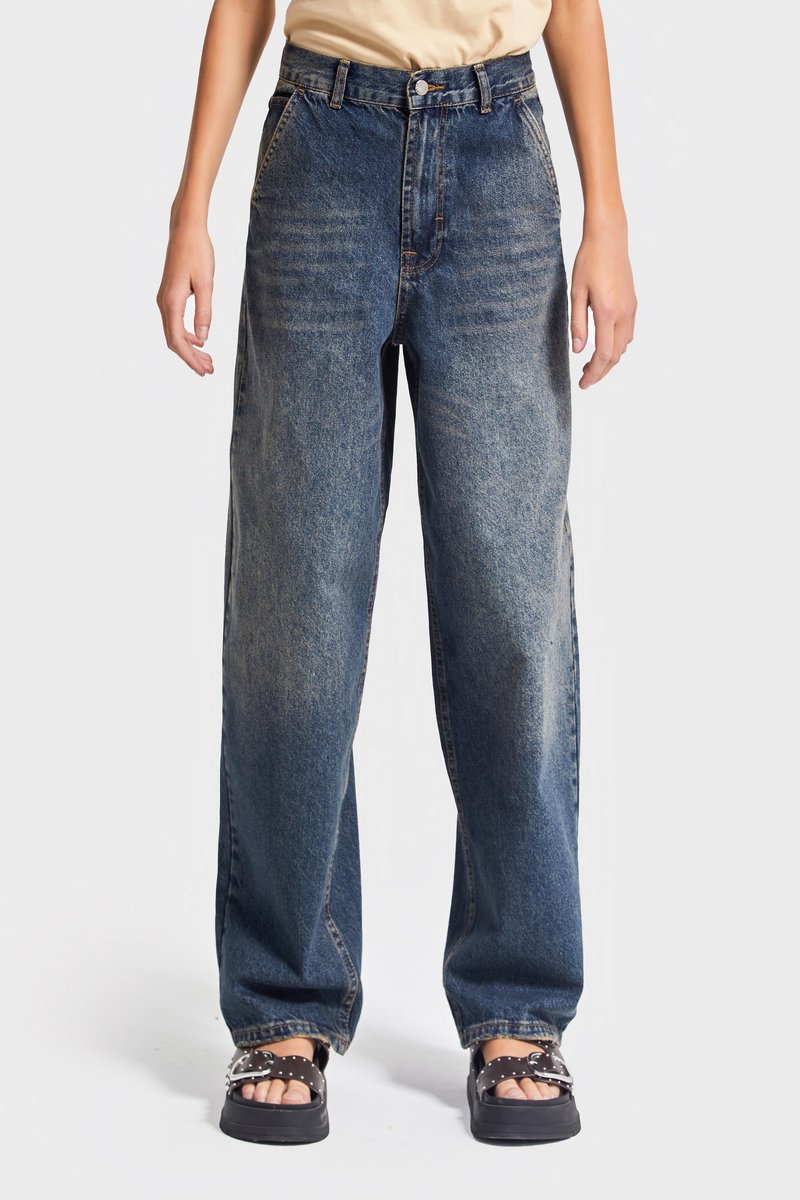 It's Basic - NORA Skater Mid Rise Jeans - Cornflower