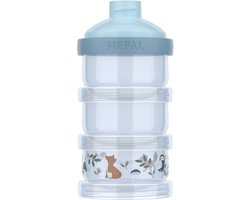 Mepal Mio Melkpoedertoren 3-delig Little Dutch - 360 ml - Luchtdichte afsluiting met schekdop - Multifunctioneel opbergen en doseren - Forest Friends