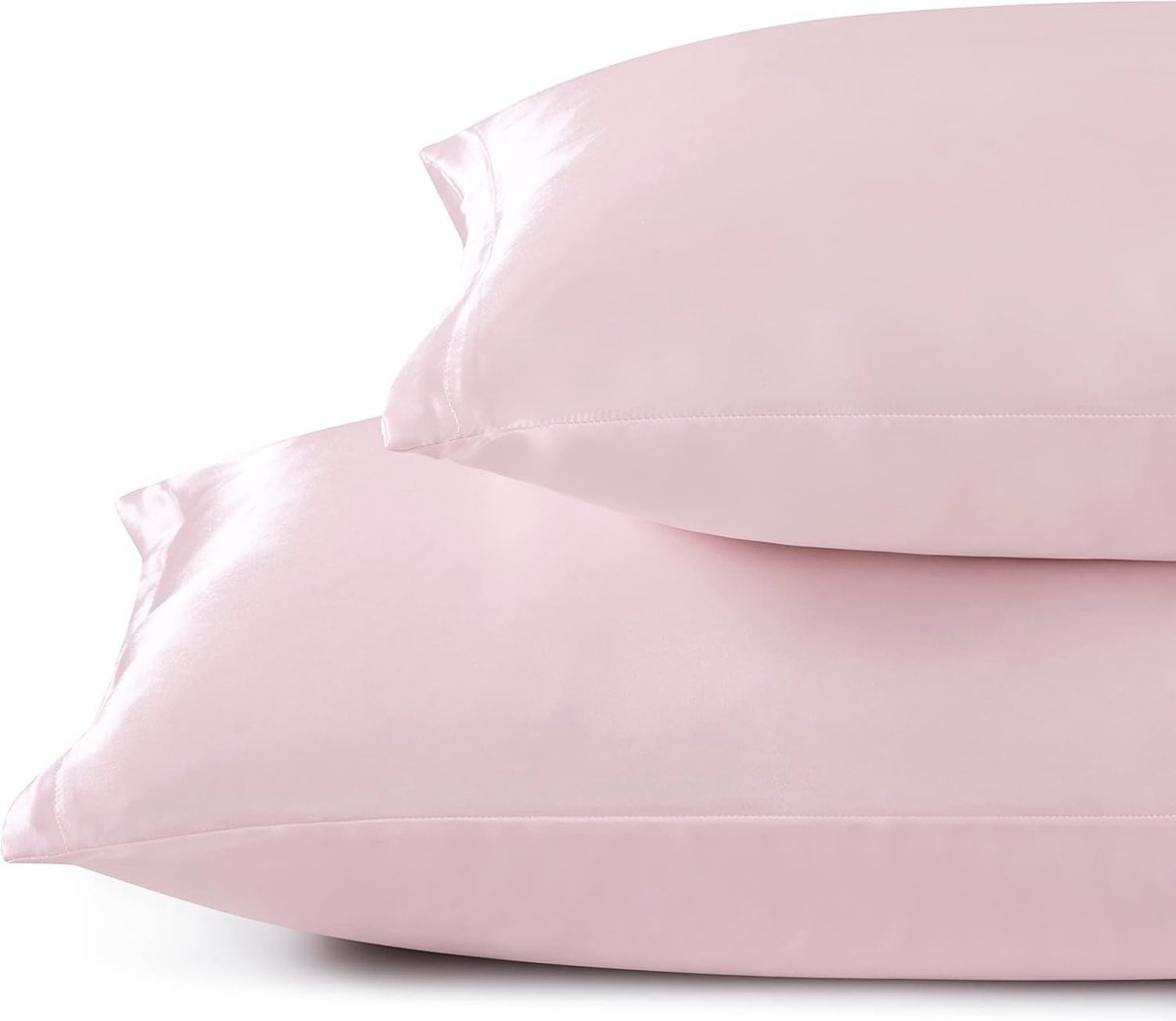 Famanu Satijnen kussenslopen roze standaard, zijdeachtig met envelopsluiting, fris en makkelijk te wassen, alleen kussensloop