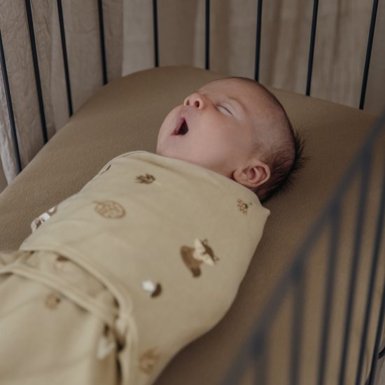Meyco Baby Forest Animals Swaddlemeyco Inbakerdoek - Sand - 4-6 Maanden - 2-pack van Meyco — afbeelding 5