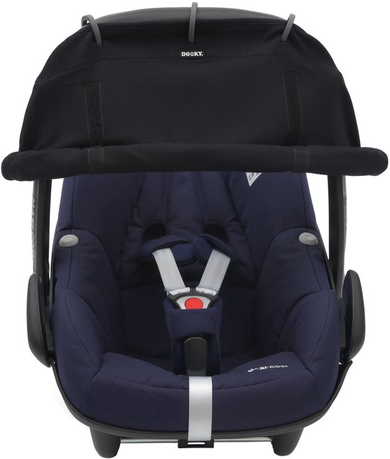 Dooky Universal Cover Zonnescherm Kinderwagen - UV bescherming voor je kind - Zonnedoek Buggy - Uni Zwart