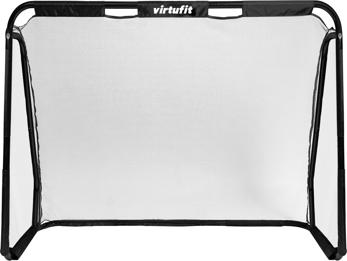 VirtuFit Voetbaldoel Pro met Doelwand - Voetbalgoal - 220 x 170 cm - Doelwand met 2 open zones - Snelle montage - Voetbaldoel met gatendoek - Inclusief 4 grondankers — afbeelding 11