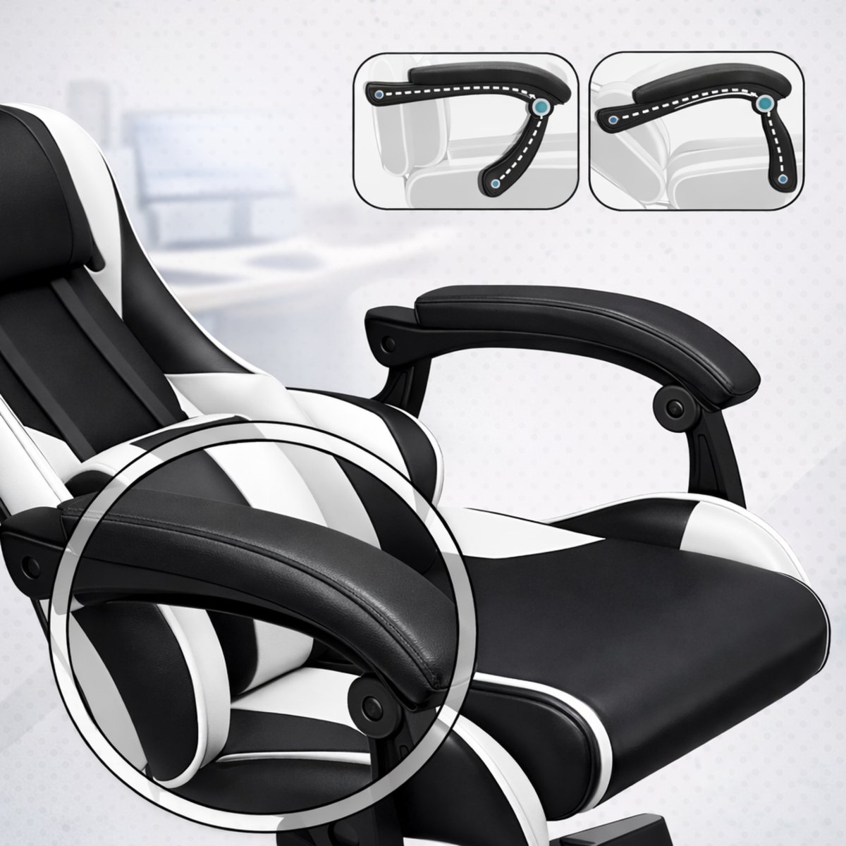 Bayt Gamestoel - Gaming chair - Verstelbare rugleuning thumbnail 4
