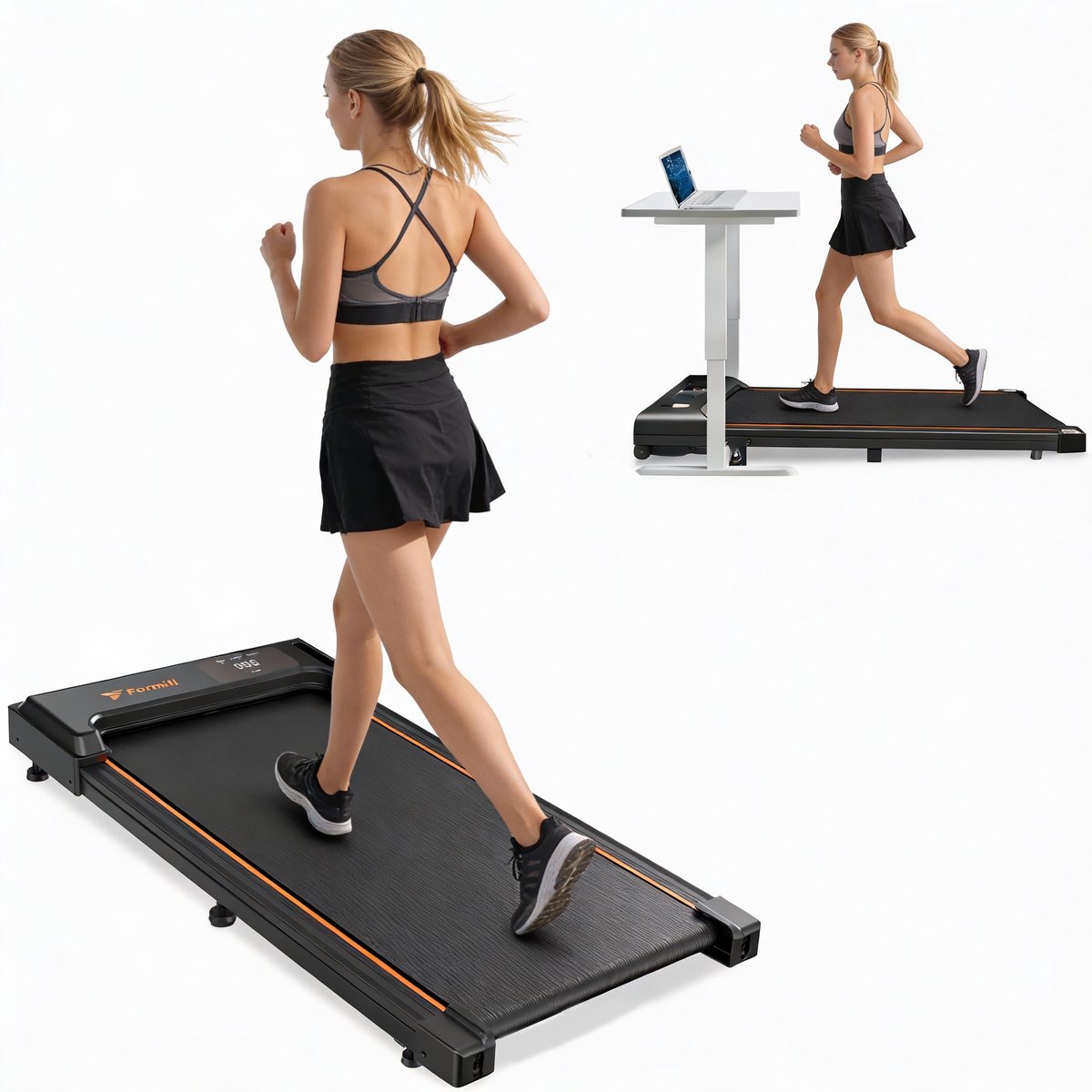Formill FT21 Loopband voor Thuis – 1-6 km/u - 38x100cm - LED - 120kg - Draadloze Afstandsbediening