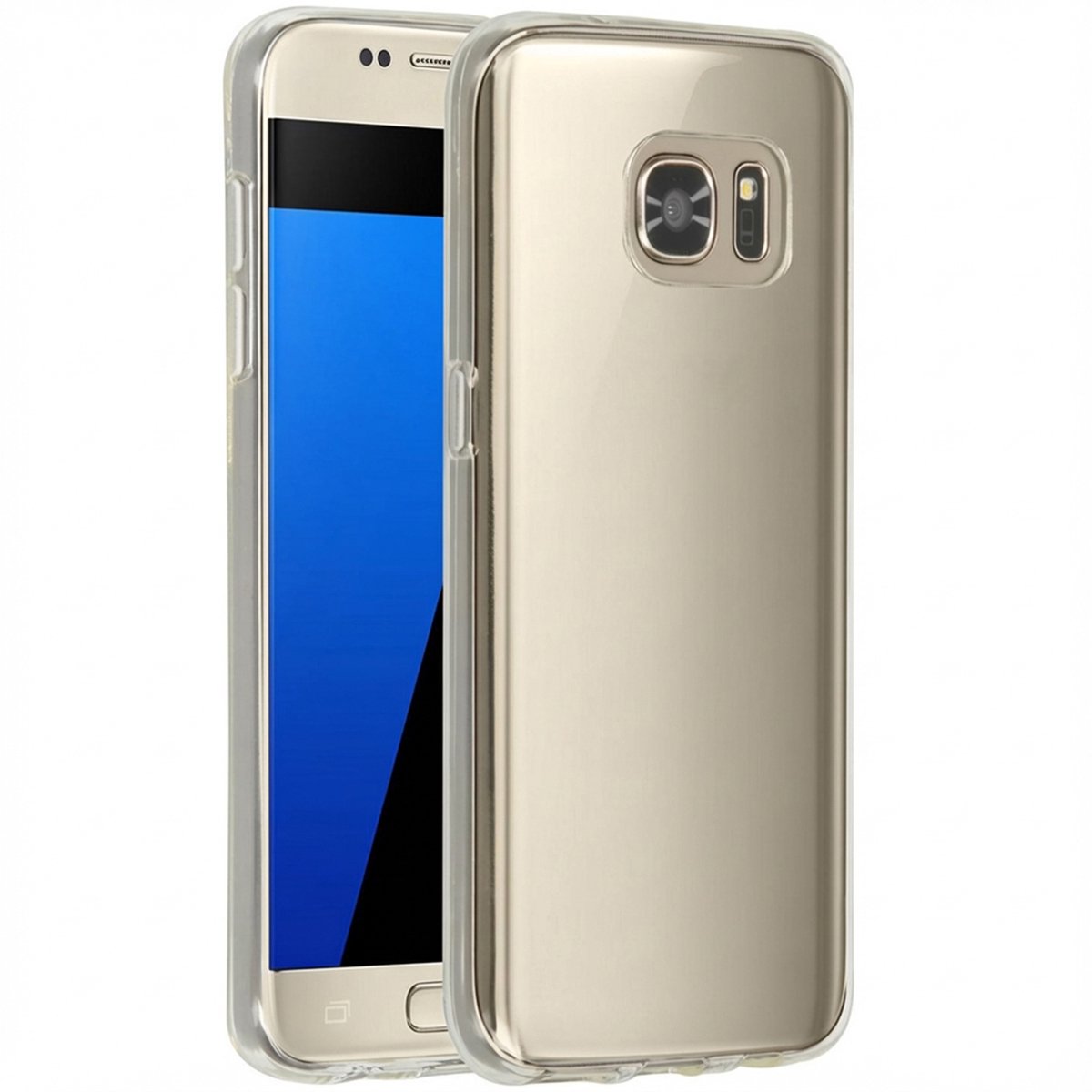 Accezz Hoesje - Geschikt voor Samsung Galaxy S7 - Clear Backcover - Transparant