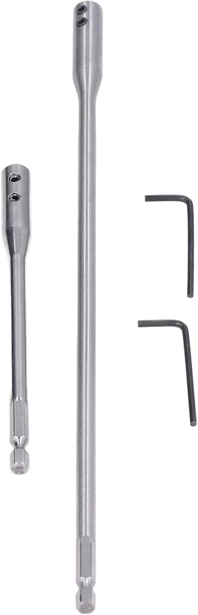 2 stuks boorverlenging boorbit verlengingspen boorhouder hex schacht boorbits met moersleutel schroeven moeren verlenging bar