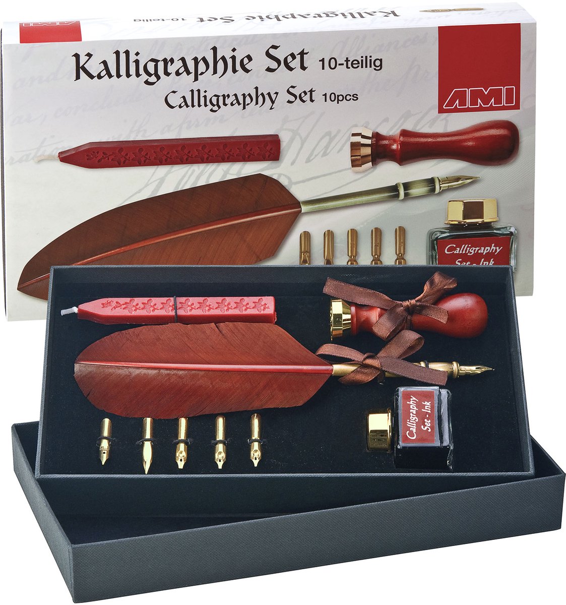 Kalligrafie papier met hulplijnen - A4 blok - Copperplate/Zwelschrift