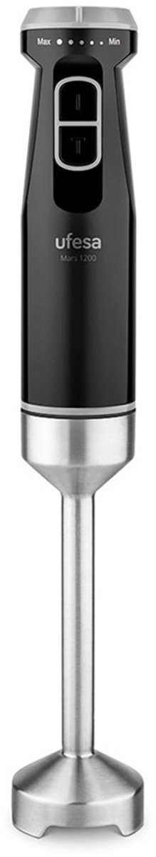 Ufesa Mars 1200 Staafmixer 1200 W Zwart, Roestvrijstaal