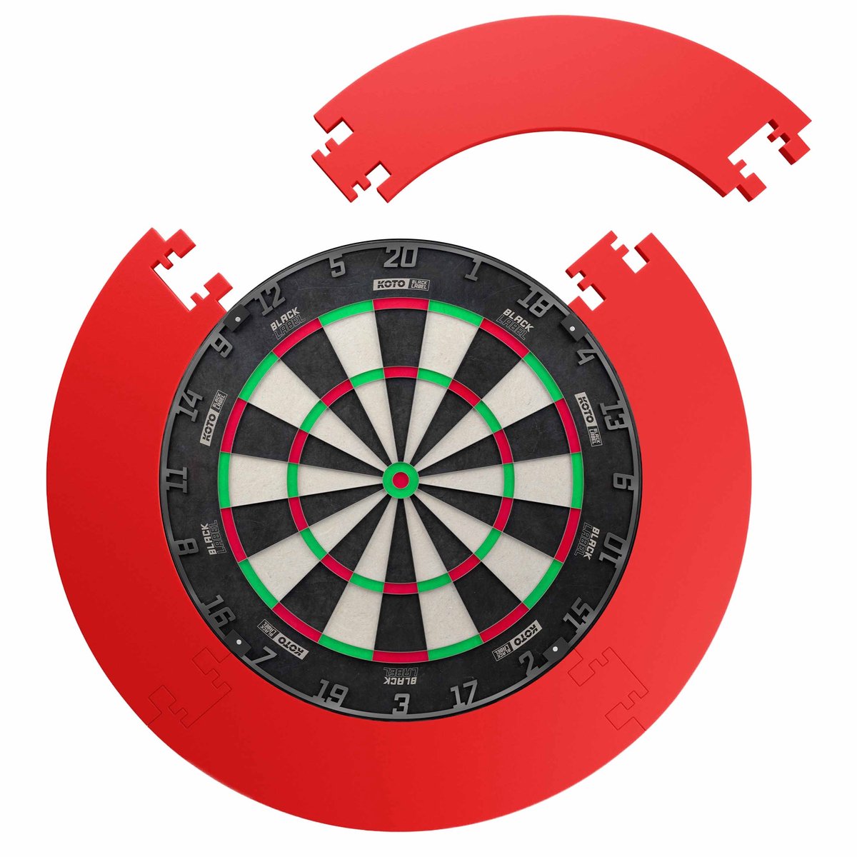 KOTO Black Label + Puzzle Surround - Dartset Rood
