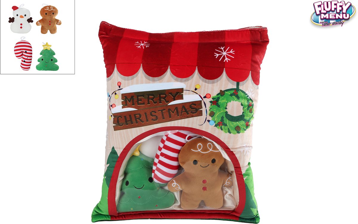 Van Manen pluche kerstknuffel Christmas Treats - 32cm speelgoed.