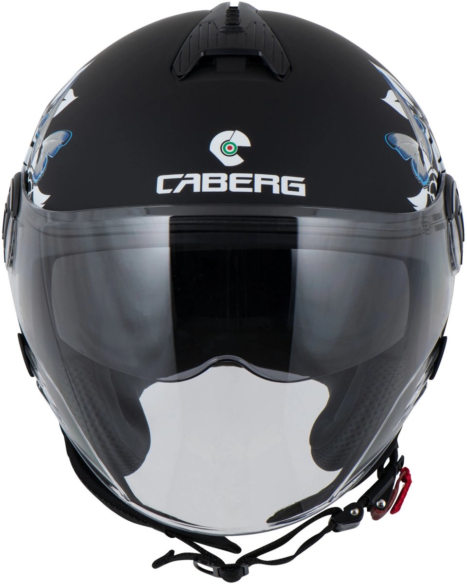 Caberg Riviera-X Flower - Mat Zwarte Motor en Scooter Jethelm met ingebouwd zonnevizier - Maat S (55 t/m 56 cm hoofdomtrek) - ECE 22.06 Gekeurd – foto 7