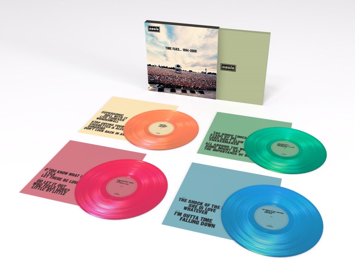 Oasis TIME FLIES... 1994-2009 未開封レコード Oasis Time Flies 1994-2009 - 4LP Colored Vinyl RSD 2025 - 12/04