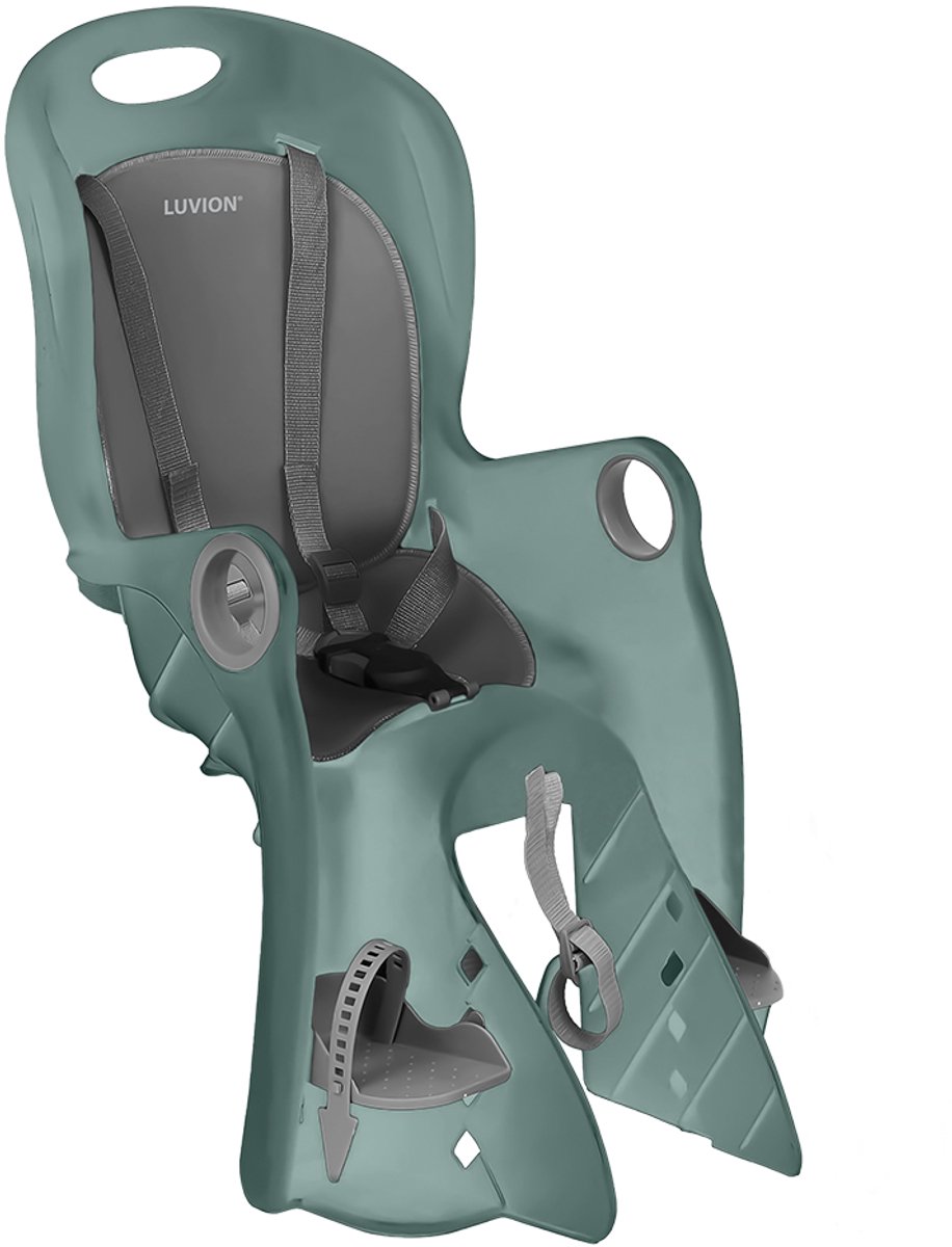 LUVION® Fietsstoel Urban Teal - Fietstoeltje achter - Achterzitje - Teal