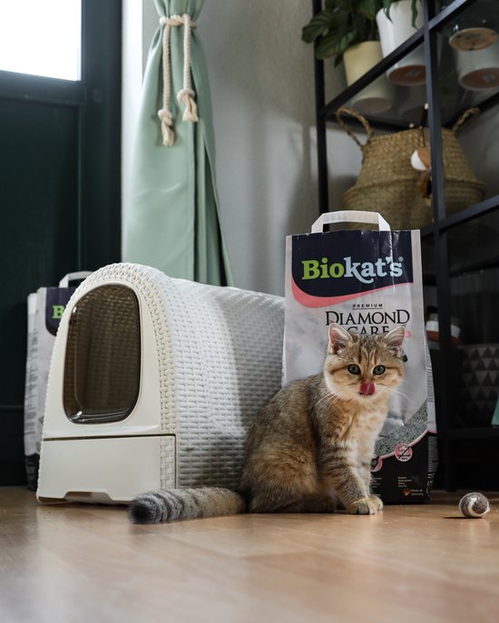 Biokat's Diamond Care Fresh - 10 L - Kattenbakvulling - Klontvormend - Babypoeder geur - Actieve kool