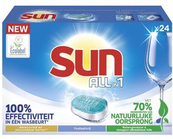 Sun - Vaatwascapsules - All-in 1 - Normaal - met Active Oxygen - 7 x 21 Vaatwastabletten - Voordeelverpakking