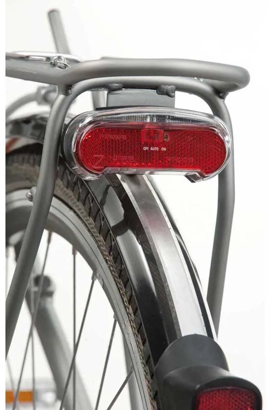 AXA Riff Fietsverlichting - LED Fietslampjes Achterlicht op Batterijen - Auto on/off systeem - 50-80 mm - Fietslicht met Zijzicht van AXA — afbeelding 5