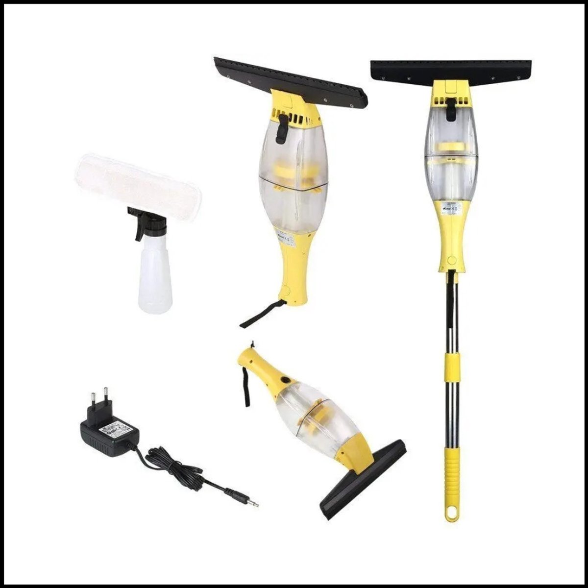 Draadloze Raam Vacuum Cleaner 3-in-1 met Telescopische Handgreep - Product - €99,95