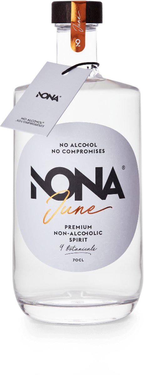 NONA June 0% - 70cl - Alcoholvrije Gin Distillaat - Botanische Spirit Mixen Met Tonic Alcoholvrij Premium Drank Voor Alcoholvrije Cocktails - 100% Natuurlijk - Laag In Suikers