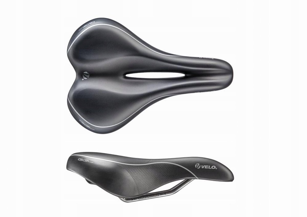 Velo Swan VL-4290 Gelfietszadel met uitsparing - Comfortabel 255x175mm