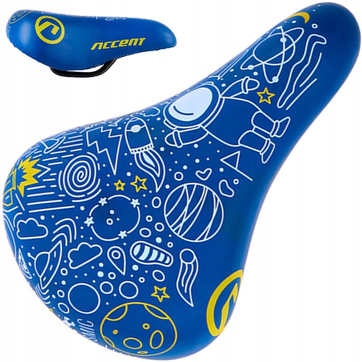 Accent ROBO Small Kinderzitje Blauw-Geel