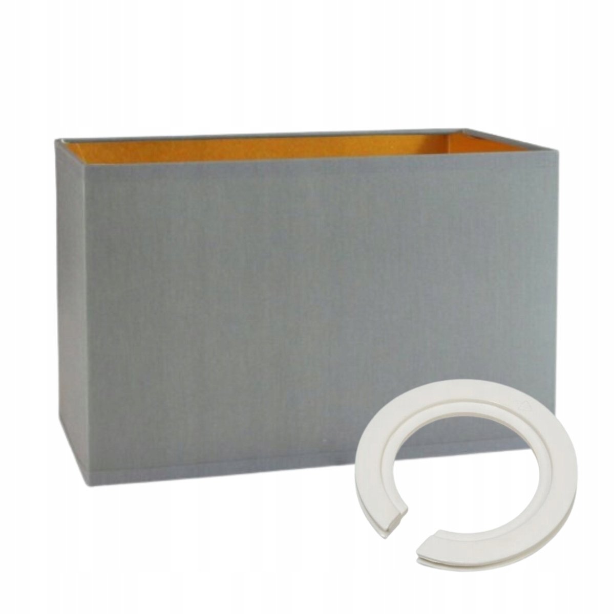 Glamour Rechthoekige Lampenkap - Goud, Wit, Zwart, Groen, Blauw