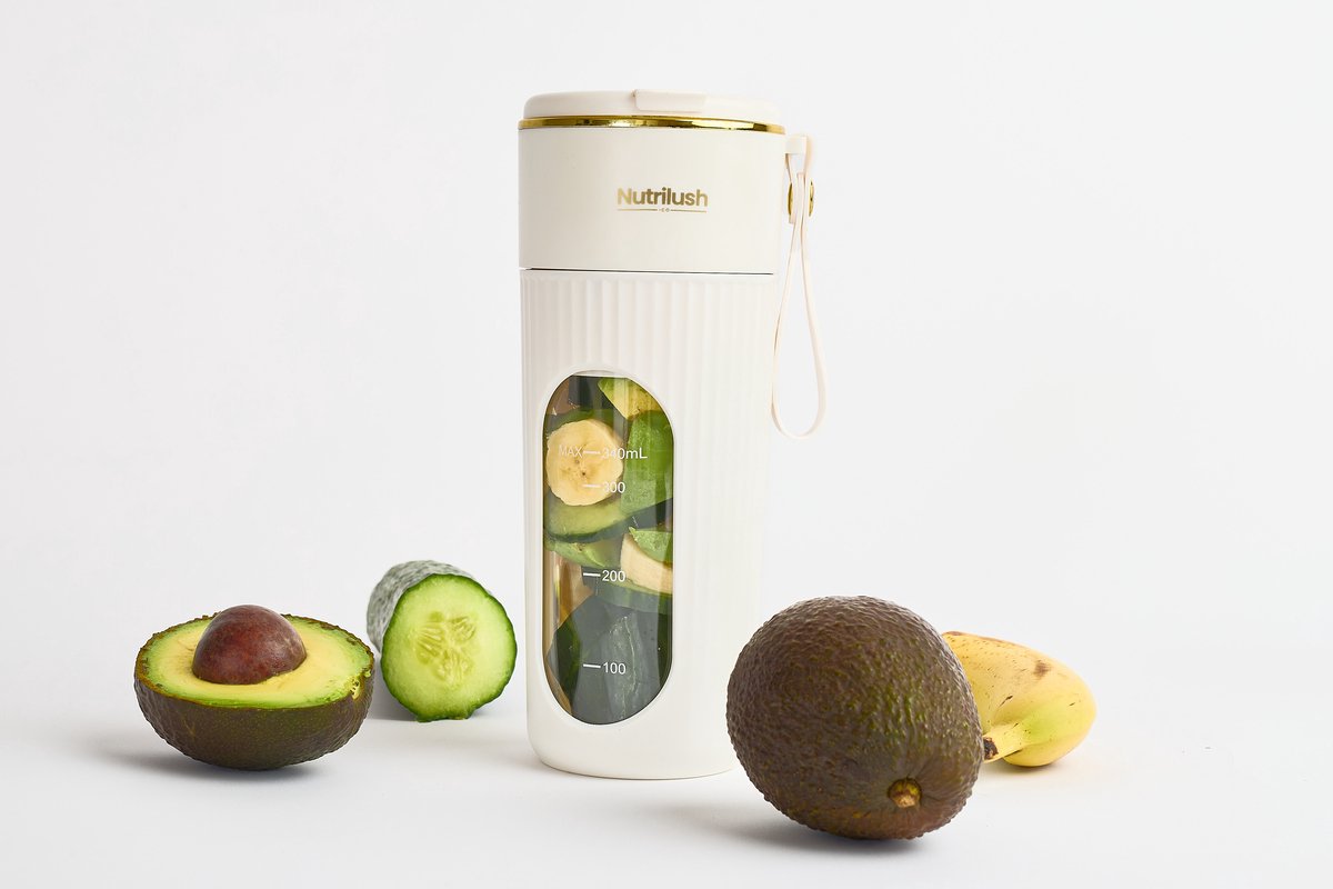 NutriLush Mini Blender 340ML USB Oplaadbaar – Draagbare Smoothie Maker – Blender To Go