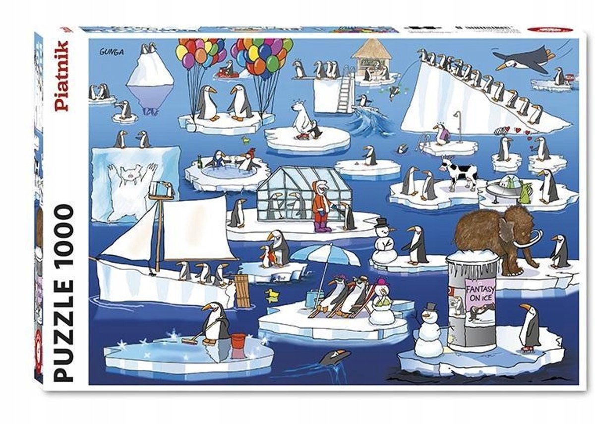 Puzzel 1000 Stukken: Leven op Antarctica - Ontspannend Legpuzzel
