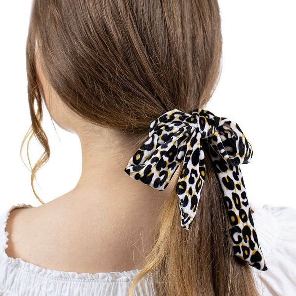 Panterprint Scrunchie Haarband - Stijlvolle Frott Elastiek