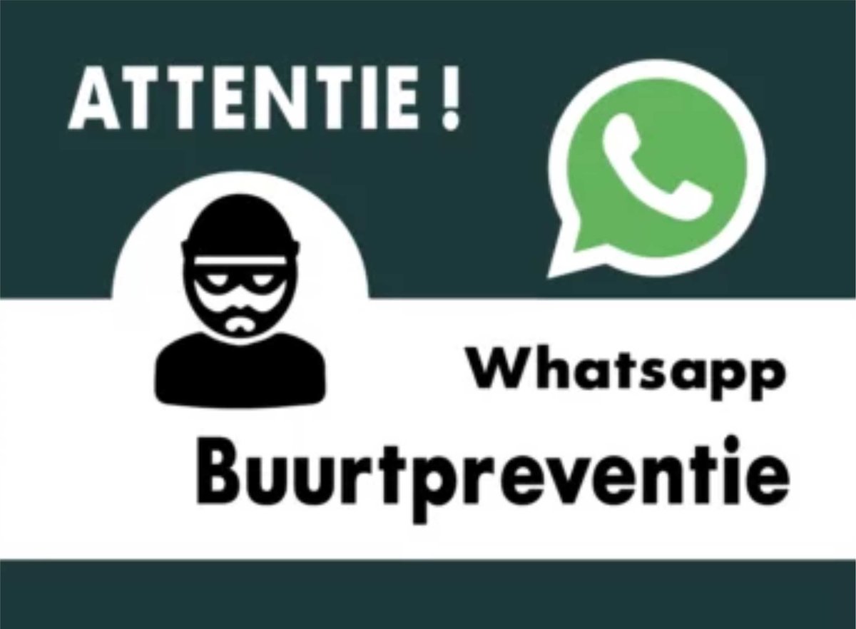 Buurtpreventie - sticker - A4