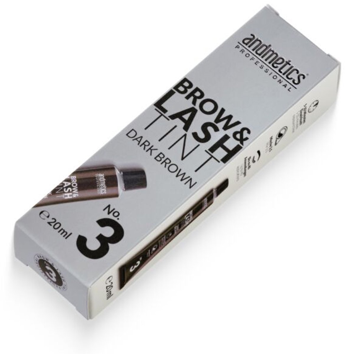 ANDMETICS - Brow & Lash Tint dark brown - Wenkbrauwverf & Wimperverf