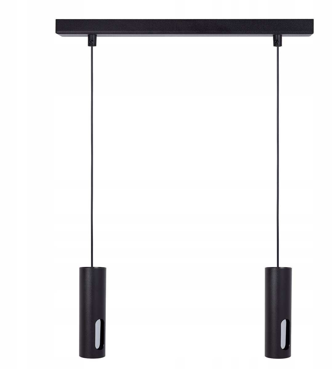 Hanglamp Staal FLOW 2 Zwart Zilver SIGMA - 2 lichtpunten