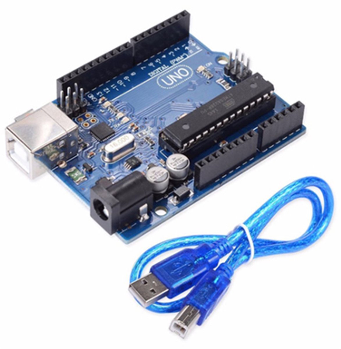 Uno r3 met USB kabel -Clone- compatible met Arduino