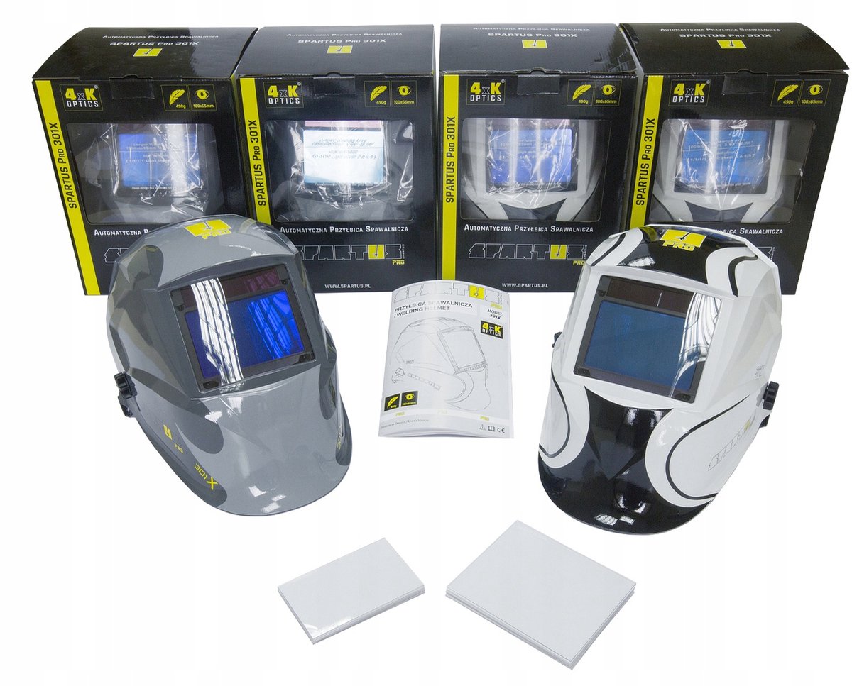 Spartus Pro 301X lashelm - Professionele lashelm met automatisch filter