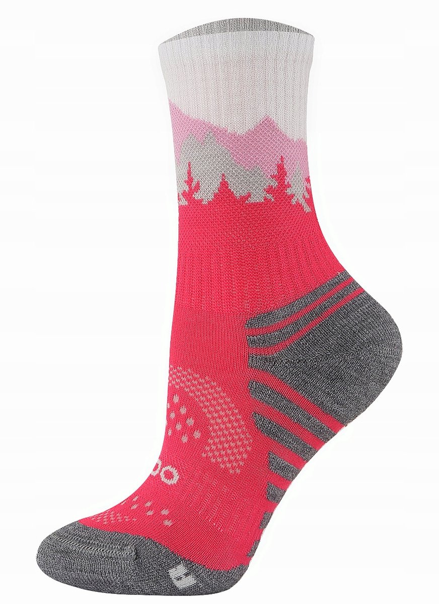 FALCON TRAIL KIDS Merino Wandelsokken Fuchsia Paars