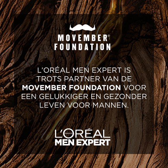 L'Oréal Men Expert is trots partner van de Movember Foundation.