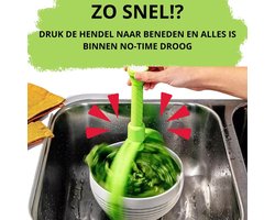 Slacentrifuge – Sla Zwierder & Vergiet – Opvouwbare Salad Spinner – Handmatige Sla Droger – Ideaal voor Verse Salades