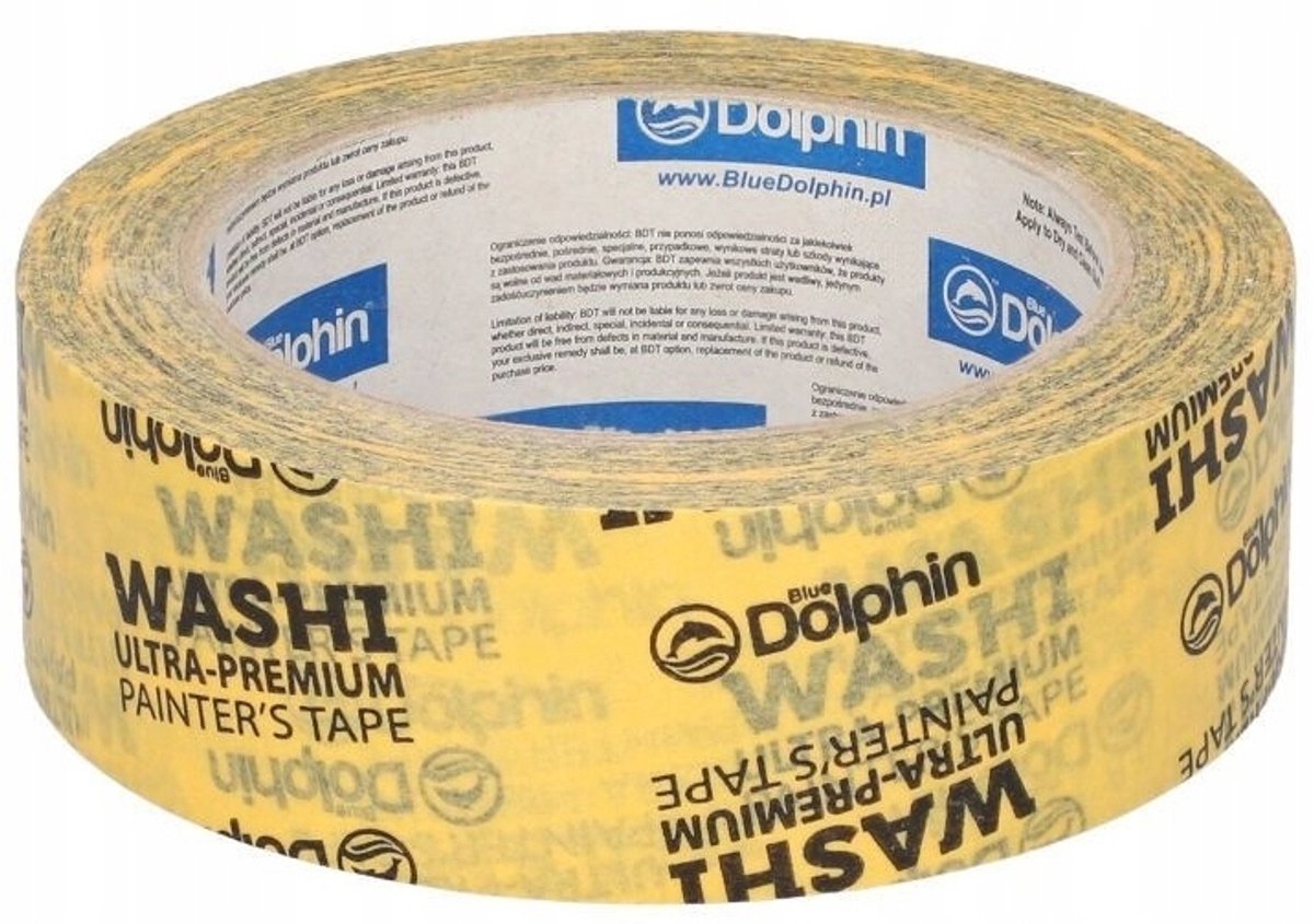 Blue Dolphin Washi Verfroller - 29mm x 50m - Precisie Kleurafscheiding